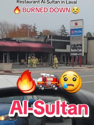 Sad news as second suspicious fire at Al-Sultan in Laval was reported in the night of Tuesday to Wednesday. The situation is being investigated by the Service de police de Laval. #Laval #alsultan #fire #restaurant #news #mtl #meradio #fyp #explore #2023 #arson 